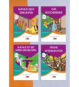 Çıpa Almanca Lektüren Aus Dem Alltag-2 A1.2 4'lü Hikaye Seti Gündelik Hikayeler Set-2