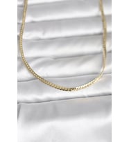 CM 14K Gold Renk Yassı Zincir Model 45 cm Kadın Kolye - TJ-BKO11002