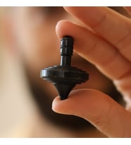 Stres giderici metal Topaç, odaklanma için el oyuncağı, Siyah, Gümüş, Bakır, Altın renk spinner