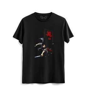 Attack On Tıtan Baskılı  Siyah Tshirt