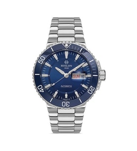Hislon SD137T-11SS Otomatik Mekanizmalı Safir Çizilmez Cam 10 ATM Suya Dayanıklı Döner Bezel Çelik Kordon Metalik Renk Erkek Kol Saati