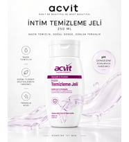 Acvit Intim Temizleme Jeli 250 ML Genital Bölge İçin Hassas ve pH Dengeli Günlük Bakım