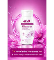 Acvit Intim Temizleme Jeli 250 ML Genital Bölge İçin Hassas ve pH Dengeli Günlük Bakım
