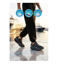Walkway Flystep M Siyah-Beyaz Hafızalı Taban Erkek Spor Ayakkabı