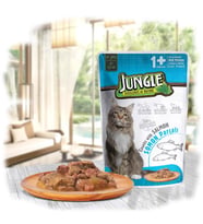 Jungle Pouch Gravy Soslu Somonlu Yaş Kedi Maması 100 Gr x 12 adet