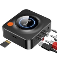 Bluetooth Alıcısı, HI-FI için Bluetooth Adaptörü, Hoparlörler için Blue tooth Alıcısı, Ev Stereo Sistemi (3,5 mm AUX, RCA, TF, NFC) C52
