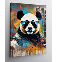 Kanvas Tablo Güneş Gözlüklü Panda