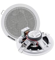 Hikvision DS-QAE0206G1-V 5.25" 6W 8Ohm Analog 100V Trafolu Tavan Gömme Hoparlör Beyaz