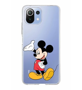Xiaomi Mi 11 Lite Uyumlu Kapak Mickey Mouse Tasarımlı Şeffaf Silikon Kılıf