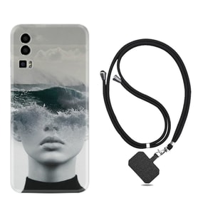 General Mobile Gm 23 Kılıf Resimli Boyun Askılı İpli Desenli Silikon Mistic Woman 1361