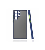 Samsung Galaxy S22 Ultra Uyumlu Kılıf Zore Hux Kapak (Lacivert)