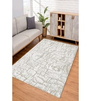Dijital Kaymaz Taban Yıkanabilir Renkli Salon Halısı Mutfak Halısı Yolluk ND-SD-703 (Çok Renkli)