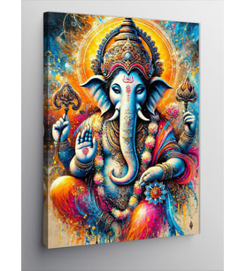 Kanvas Tablo Hindu Tanrısı Ganesha