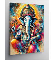 Kanvas Tablo Hindu Tanrısı Ganesha