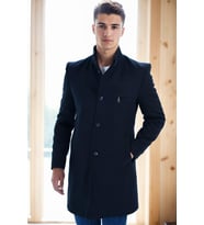 PLT8367 DEWBERRY ERKEK PALTO-DÜZ LACİVERT