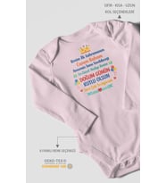 Canım babam doğum günün kutlu olsun Uzun Kollu Çıtçıtlı Bebek Body