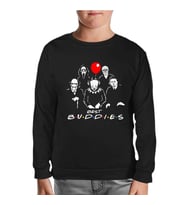 Horror - Best Buddies Siyah Çocuk Sweatshirt