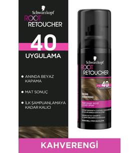 Lexroo Root Retoucher Beyazları Anında Kapatan Sprey Boya Kahverengi, 120 ml