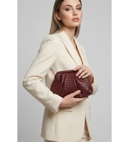 Intreccio Örme Deri Kadın Omuz & Portföy & Clutch Çanta