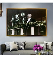 Altın Çerçeveli dekoratif tablo a842 (Gold)