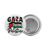 Save Gaza Filistin Çanta Rozeti 20 Adet En Büyük Boy 5.8cm İğneli Broş