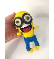 Minions Örgü Keçe Minion İlginç Anahtarlık Çanta Süsü Oyuncak Aksesuar