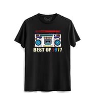 Vintage 1977 Best Of tape Siyah Tshirt