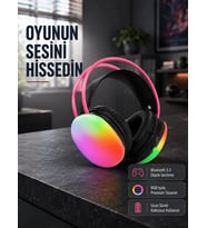 Ergonomik RGB Bluetooth Kulaklık 3D Ses Yeni Nesil