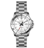 Quark Qm-Vx01D-7E Çelik Kasa Çelik Kordon Takvimli Erkek Kol Saati (Gümüş)