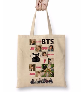 Bts Bangtan Boys Kpop Bez Çanta Uzun Saplı