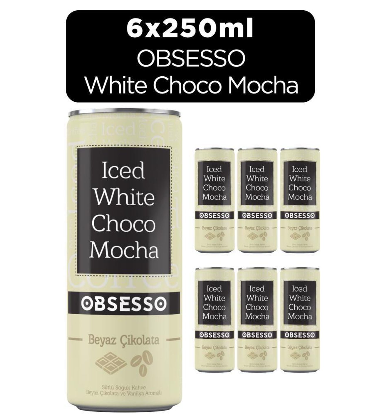 Obsesso White Chocolate Mocha Can 0,25l*6