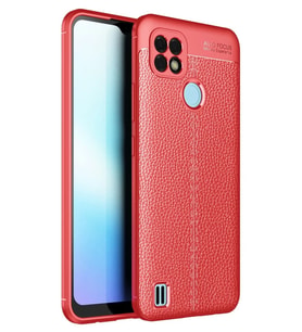 Newface Realme C21 Kılıf Auto Focus Kapak - Kırmızı