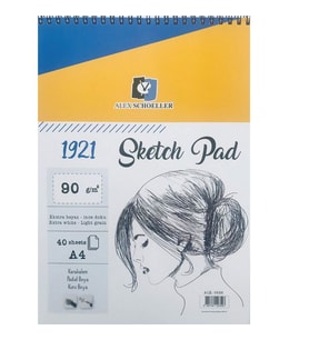 Alex Schoeller Sketch Pad Spiralli Eskiz Defteri A4 90 gr 40 yp 