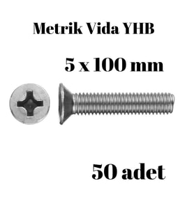 Metrik Vida Civata Yhb 5x100 50'li Paket