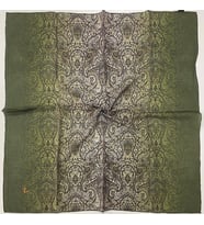 Mandala Desen Elegante Seri Eşarp Eşarp Askısı ile Birlikte 100x100 cm Yeşil Kre