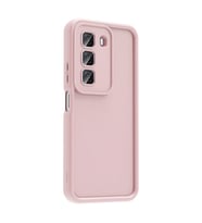 İnfinix Hot 50 4G Kılıf Kamera Korumalı Ananas Silikon Kapak (Pembe)