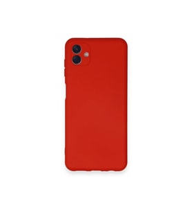Galaxy A04 Kılıf Nano içi Kadife Silikon - Kırmızı