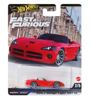 Hot Wheels Premium Fast & Furious 2003 Dodge Viper SRT10 HNW46 JBL85