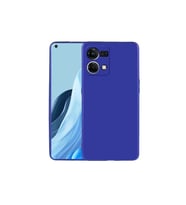 Oppo Reno 7 4G Uyumlu Kılıf Zore Premier Silikon Kapak (SAKS MAVI)