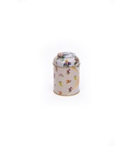 Yuvarlak Metal Saklama Kabı, Ø 9 x 11 cm, Kubbe Kapak, 0,6 lt