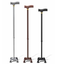 Metal 4 Ayaklı Ayarlanabilir Destek Bastonu - T Saplı Alk5488