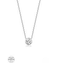 SWAROVSKİ TAŞLI  CRYSTAL 925 AYAR GÜMÜŞ KOLYE