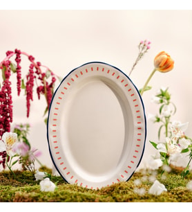 EMSAN HASBAHÇE KAYIK TABAK 30 CM (Çok Renkli)