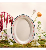 EMSAN HASBAHÇE KAYIK TABAK 30 CM (Çok Renkli)