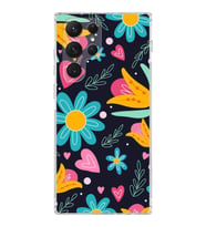 PrintiFy Samsung Galaxy S22 Ultra ile Uyumlu Retro Color 1  Kamera Korumalı Şeffaf  Kılıf