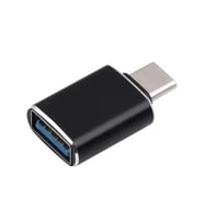 AHANDA BULDUM USB/TYPE-C DÖNÜŞTÜRÜCÜ ADAPTÖR , Type-C girişine sahip tüm akıllı telefonlar ,Samsung, Huawei, Xiaomi, Google vb. (Düz Siyah)