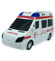 Ambulans Sesli Işıklı Pilli Yerde Gezen - 89-2689B