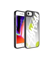 Apple iPhone 8 Plus Uyumlu Kılıf Aynalı Desenli Kamera Korumalı Parlak Zore Mirror Kapak (Beyaz)