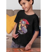 Tasarım Thor Avengers Baskılı Unisex Film Kahramanı Çocuk Tişört (1-12 YAŞ)