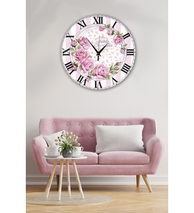 Bilge Retro Tasarımlı Duvar Saati 35 X 35 Cm (Baskılı)